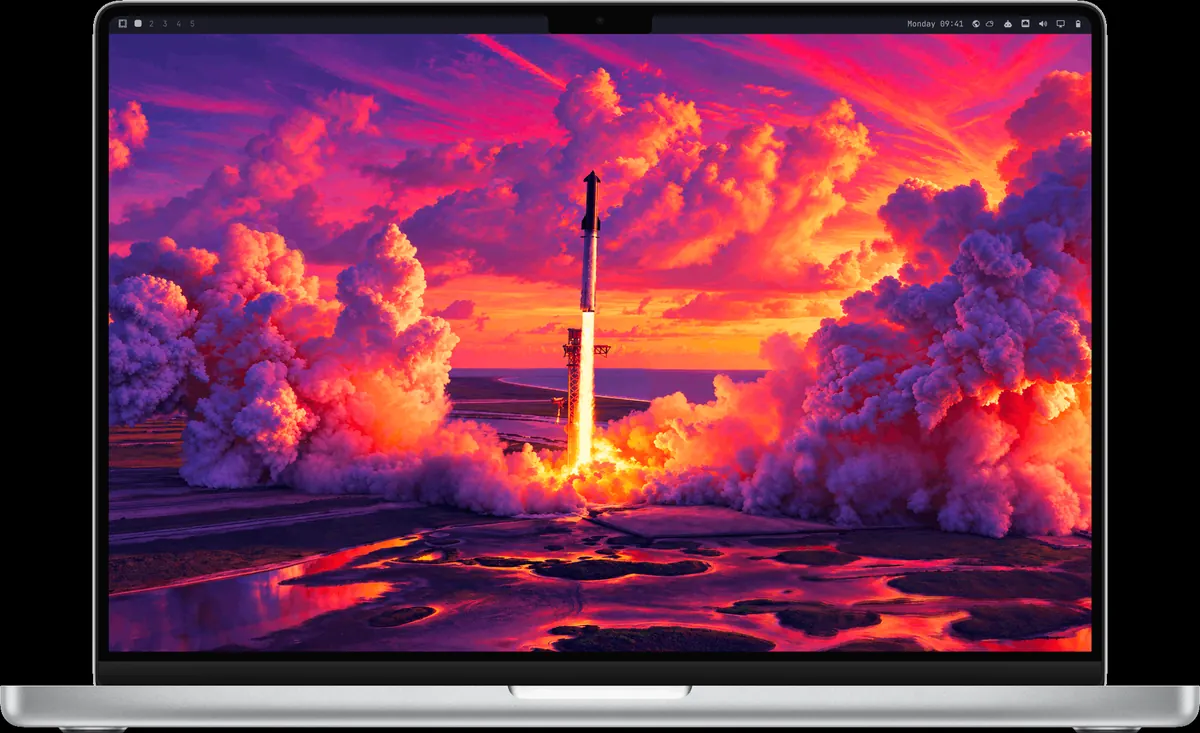 Try Omarchy running Omarchy in a window on a MacBook Pro